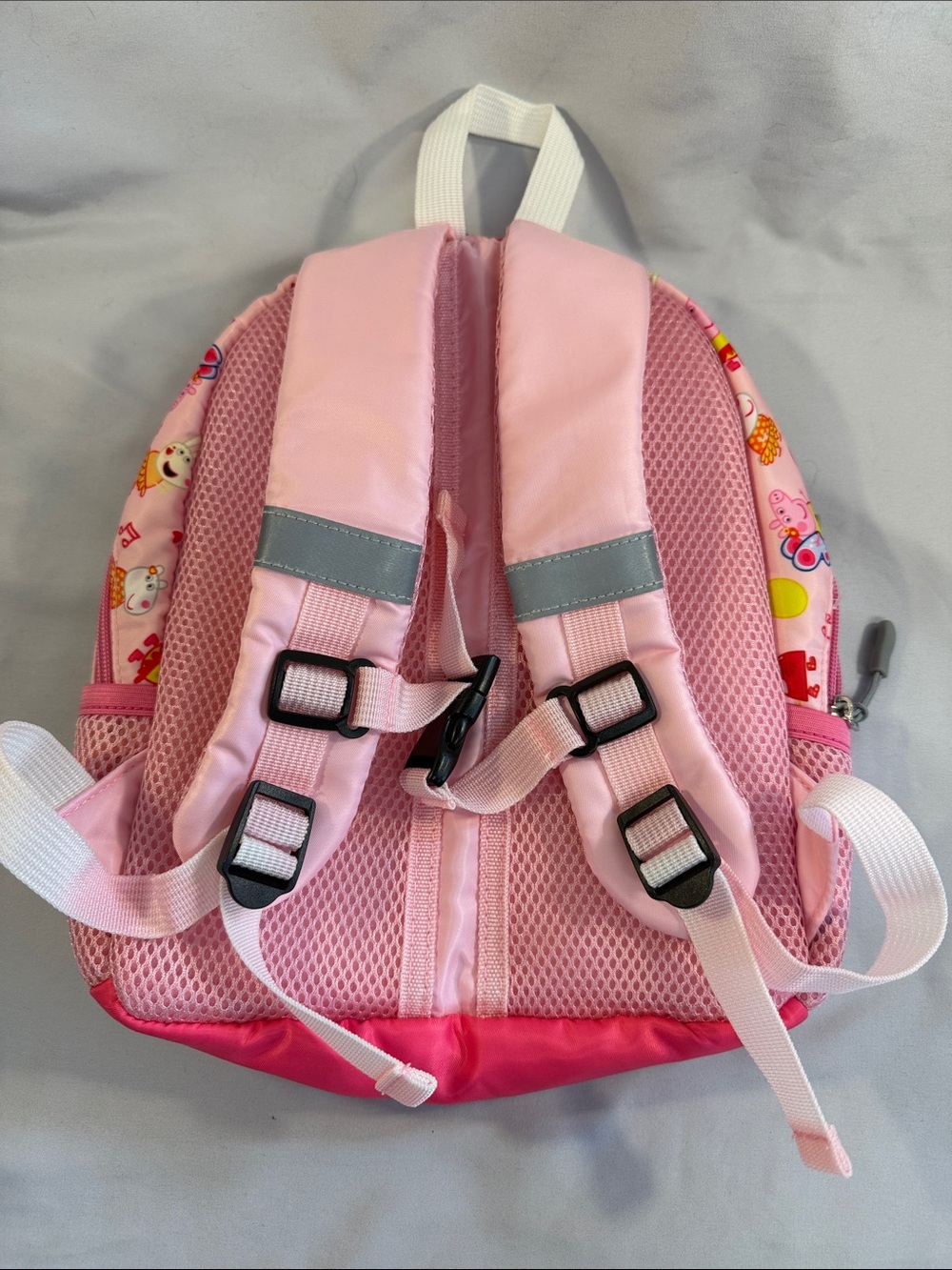 Peppa Pig Pink Multicolor Kids Backpack - Picture 2 of 6
